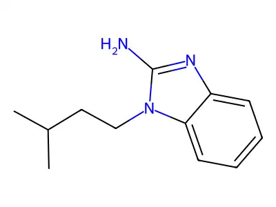 1-(3-methylbutyl)-1H-benzimidazol-2-amine structure