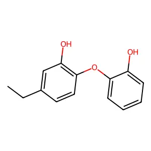 5-Ethyl-2-(2-hydroxyphenoxy)phenol structure