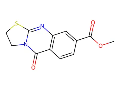 methyl 5-oxo-2,3-dihydro-5H-[1,3]thiazolo[2,3-b]quinazoline-8-carboxylate structure
