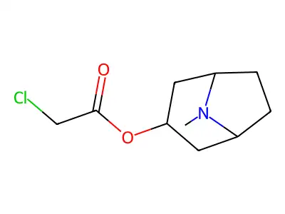 [(1S,5R)-8-methyl-8-azabicyclo[3.2.1]octan-3-yl] 2-chloroacetate structure