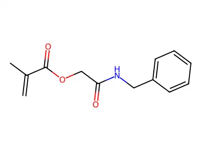 [2-(Benzylamino)-2-oxoethyl] 2-methylprop-2-enoate structure
