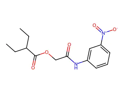 [2-(3-Nitroanilino)-2-oxoethyl] 2-ethylbutanoate structure