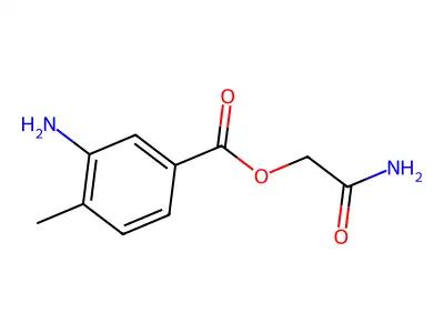 2-Amino-2-oxoethyl 3-amino-4-methylbenzoate structure