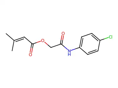 [2-(4-Chloroanilino)-2-oxoethyl] 3-methylbut-2-enoate structure