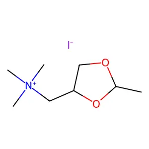 1,3-Dioxolane-4-methanaminium, N,N,N,2-tetramethyl-, iodide (1:1) structure