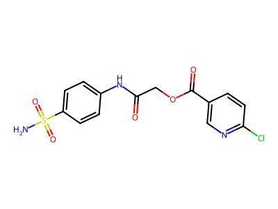 [(4-Sulfamoylphenyl)carbamoyl]methyl 6-chloropyridine-3-carboxylate structure