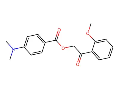 [2-(2-Methoxyphenyl)-2-oxoethyl] 4-(dimethylamino)benzoate structure