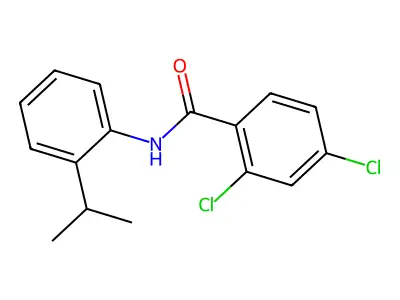 2,4-dichloro-N-(2-isopropylphenyl)benzamide structure