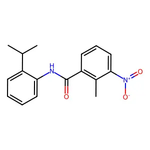 N-(2-Isopropylphenyl)-2-methyl-3-nitrobenzamide structure