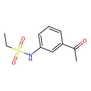 N-(3-acetylphenyl)ethanesulfonamide structure