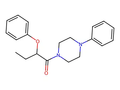 2-Phenoxy-1-(4-phenylpiperazin-1-yl)butan-1-one structure