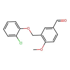 3-[(2-Chlorophenoxy)methyl]-4-methoxybenzaldehyde structure