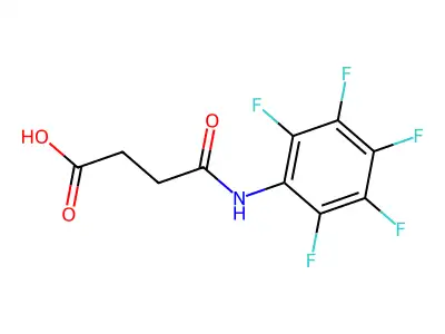 3-((Pentafluorophenyl)carbamoyl)propanoic acid structure