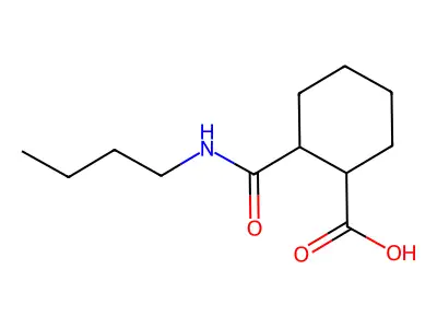 2-((Butylamino)carbonyl)cyclohexanecarboxylic acid structure