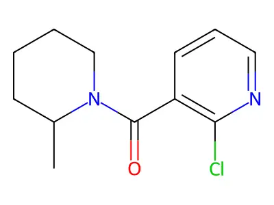 (2-Chloro-3-pyridinyl)(2-methyl-1-piperidinyl)-methanone structure