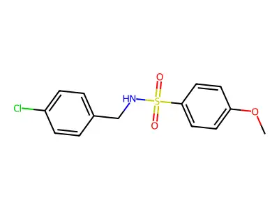 N-(4-chlorobenzyl)-4-methoxybenzenesulfonamide structure