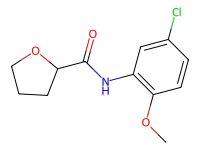 N-(5-chloro-2-methoxyphenyl)oxolane-2-carboxamide structure