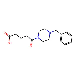 5-(4-Benzylpiperazin-1-yl)-5-oxopentanoic acid structure
