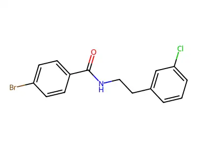 4-bromo-N-[2-(3-chlorophenyl)ethyl]benzamide structure
