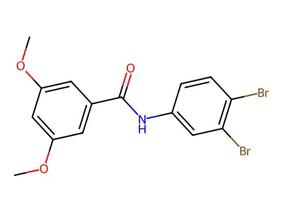 N-(3,4-dibromophenyl)-3,5-dimethoxybenzamide structure