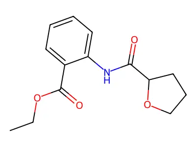 Ethyl 2-[(tetrahydrofuran-2-ylcarbonyl)amino]benzoate structure