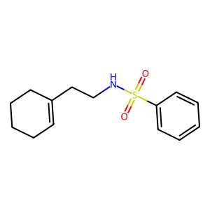 N-[2-(环己烯-1-基)乙基]苯磺酰胺 structure