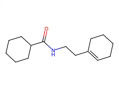 N-[2-(cyclohexen-1-yl)ethyl]cyclohexanecarboxamide structure