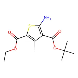 4-Tert-butyl 2-ethyl 5-amino-3-methylthiophene-2,4-dicarboxylate structure