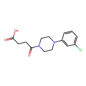 4-[4-(3-Chlorophenyl)piperazin-1-yl]-4-oxobutanoic acid structure