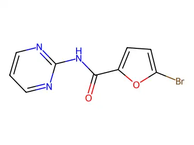 5-bromo-N-(pyrimidin-2-yl)furan-2-carboxamide structure