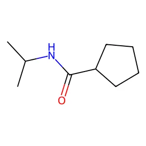 N-propan-2-ylcyclopentanecarboxamide structure