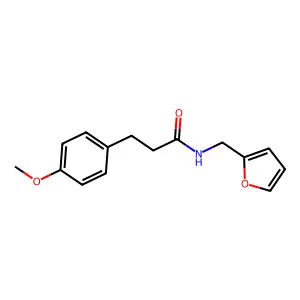 N-(2-furylmethyl)-3-(4-methoxyphenyl)propanamide structure