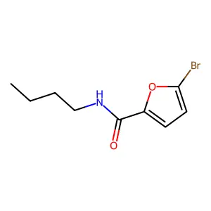 5-bromo-N-butylfuran-2-carboxamide structure