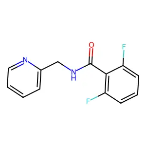 2,6-difluoro-N-(pyridin-2-ylmethyl)benzamide structure