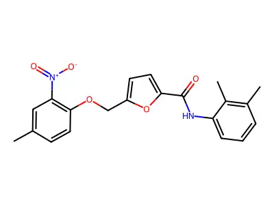 N-(2,3-dimethylphenyl)-5-[(4-methyl-2-nitrophenoxy)methyl]furan-2-carboxamide structure