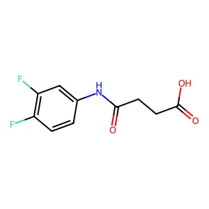 4-(3,4-Difluoroanilino)-4-oxobutanoic acid structure