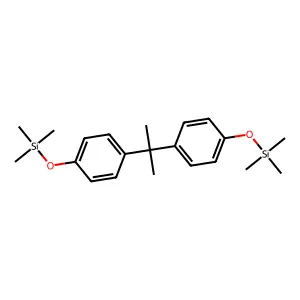 2,2-Bis[(4-trimethylsiloxy)phenyl]propane structure