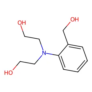 Benzenemethanol,2-[bis(2-hydroxyethyl)amino]- structure