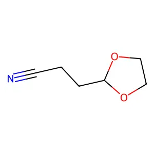 1,3-Dioxolane-2-propiononitrile structure