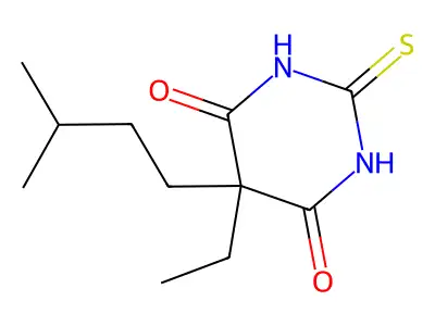 5-Ethyldihydro-5-(3-methylbutyl)-2-thioxo-4,6(1H,5H)-pyrimidinedione structure