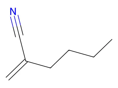 2-Butylacrylonitrile structure