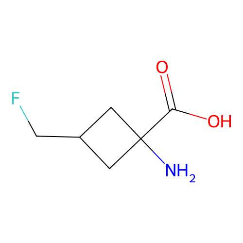 cis-1-Amino-3-(fluoromethyl)cyclobutanecarboxylic acid structure