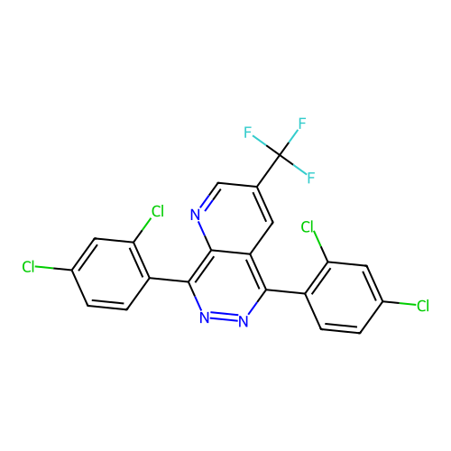 5,8-Bis(2,4-dichlorophenyl)-3-(trifluoromethyl)pyrido[2,3-d]pyridazine structure