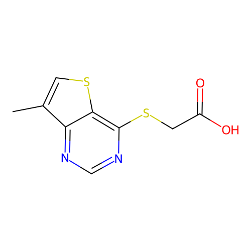 2-(7-Methylthieno[3,2-d]pyrimidin-4-yl)sulfanylacetic acid structure