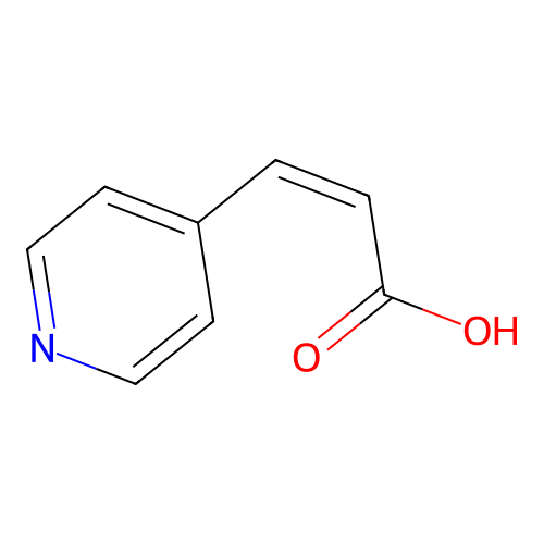 (Z)-3-(pyridin-4-yl)acrylic acid structure