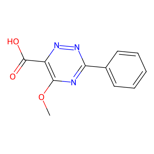 5-methoxy-3-phenyl-1,2,4-triazine-6-carboxylic Acid structure