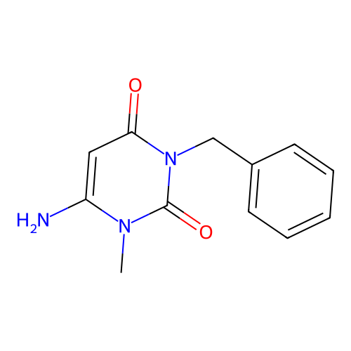 6-Amino-3-benzyl-1-methylpyrimidine-2,4-dione structure