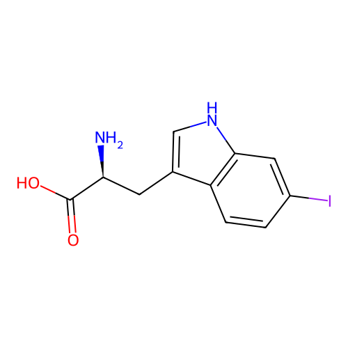 L-Tryptophan, 6-iodo- structure