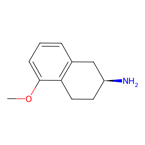 (S)-5-Methoxy-2-aminotetralin structure