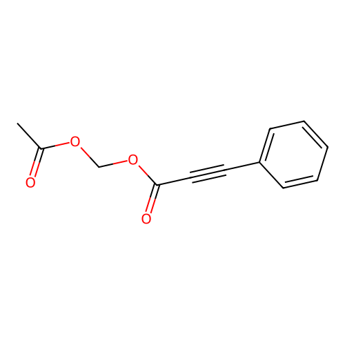(Acetyloxy)methyl 3-phenyl-2-propynoate structure